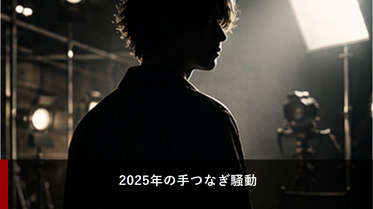 手つなぎ映像の人物特定ができないことを示す検証イメージ